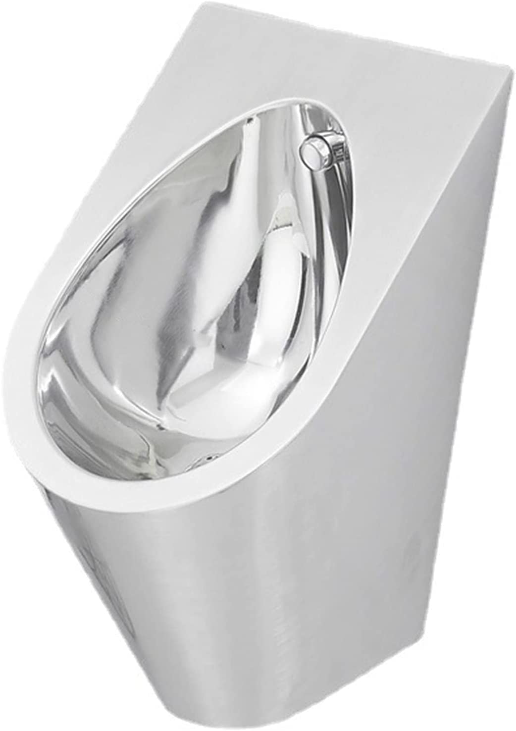 GTHTUHFD Vertical Stainless Steel Urinal, High Efficiency Induction Flush Men'S Urinal Bathroom Accessories,Single Piece Urinal,Single piece urinal