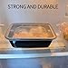 HOMEE Meal Prep Containers 50 Pack/ 26 oz Reusable Food Storage Containers Bento Lunch Box with Lids Made of Plastic, Stackable, Microwavable, Freezer and Dishwasher Safe Use