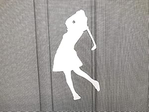 DCentral Magnetischer Bildschirm Dekor Golfspielerin 2er Set