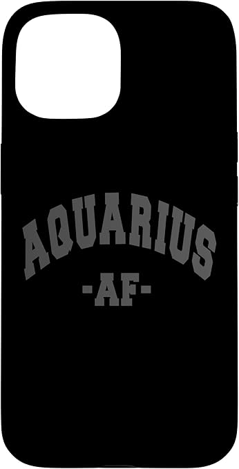 Aquarius Astrology Zodiac Sign Decorations Women Men Kids Case for iPhone 15