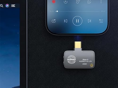 Audirect ATOM4 - Amplificador de auriculares decodificador de audio portátil de 3,5 mm de un solo extremo y salida equilibrada de 4,4 mm, calidad de sonido de alta fidelidad, ligero y portátil - imagen 7