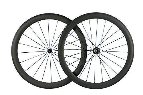 image for Queen Bike Superteam Carbon Fiber Road Bike Wheels 50mm Clincher Wheel