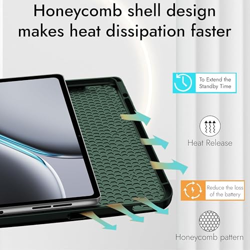 Image of TGK Trifold Cover for OnePlus Pad 2 12.1 inch Tablet Case with Pencil Holder (Green)