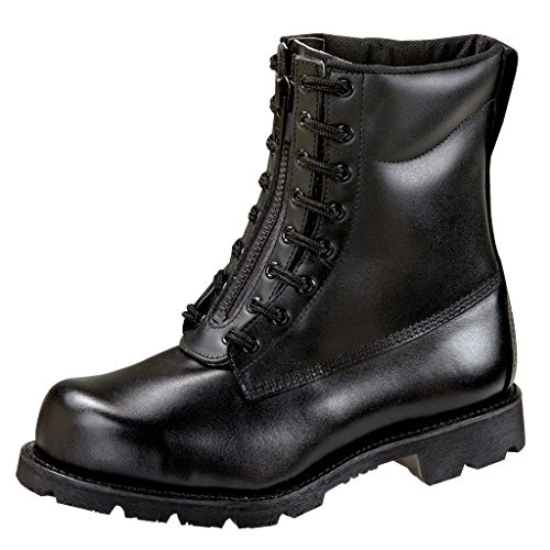 Thorogood 804-6446 Men's Station 8-inch Front Zip Oblique Steel Toe Boot Black