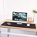 immagine 6cimetech XXL Tappetino Mouse Gaming, 800x300x5mm Grande Mouse Pad, Superficie Liscio, Base in Gomma Antiscivolo, con Bordi Cuciti, per Computer, PC e Laptop(XXL5MM 1PCS, Black)