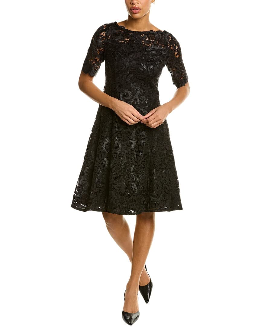Adrianna PapellWomen's Embroidered Lace Midi Dress