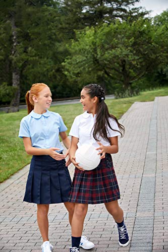 Image of French Toast Girls' Plaid Adjustable Waist Pleated-Front Two-tab Scooter