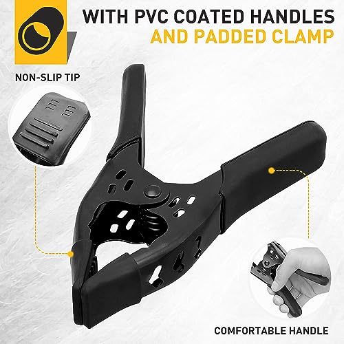 Elead Heavy Duty Metal Spring Clamps: 12-Piece For Woodworking Spring Clamps 6-Inch Tarp Clamps Heavy Duty Clips Spring Clips Metal Clamp Large Heavy Duty Clamps For Pool Cover Backdrop Stand Clamps thumb #7