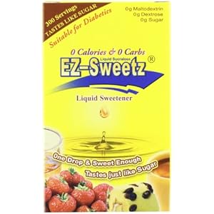 EZ-Sweetz Liquid Sweetener 0.75-Ounce Bottles (Pack of 6)