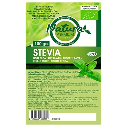 Natura Premium Stevia - Hoja 100 g