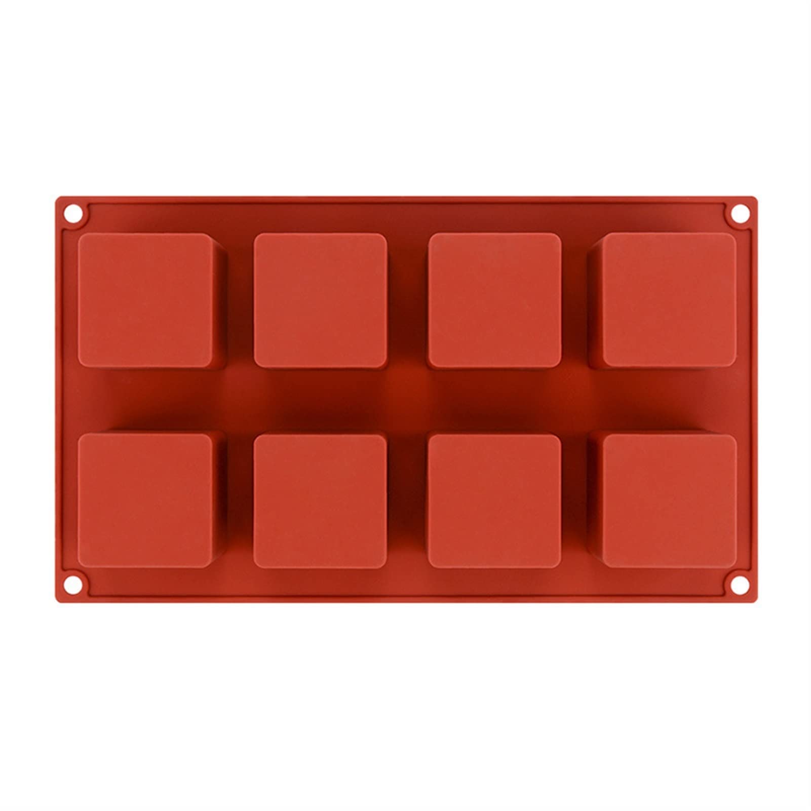 CAREG 8 Cavity Square Silikon Seifenform