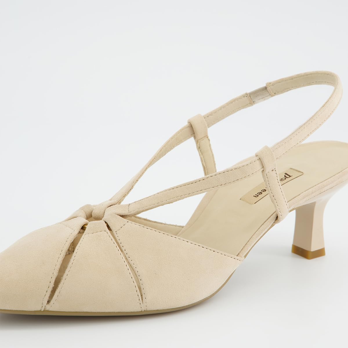 Paul Green Damen - Peeptoes & Slingpumps 6177-019 in beige Rauleder