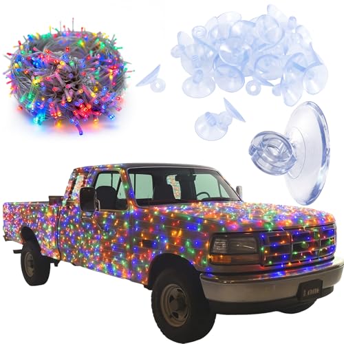 Glooglitter 197 ft 600 LED Car Lights