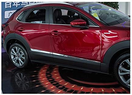 4Pcs ABS Chrome Car Exterior Body Side Door Molding Protector Cover Trim Strip Protector Guard Compatible for Mazda CX-30 CX30 2020 2021 2022 2023 2024 2025