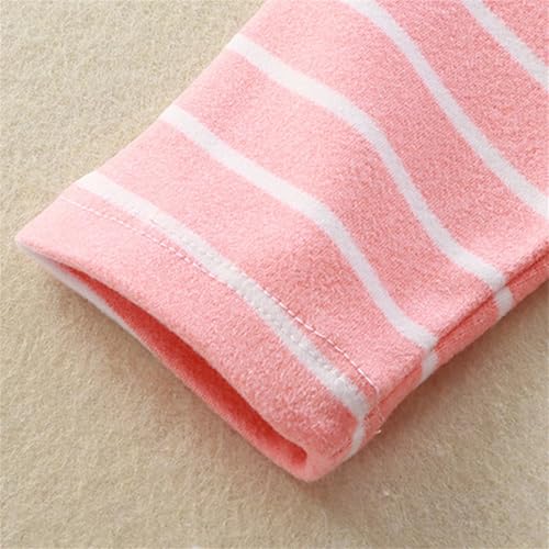 Boys Girls Turtleneck Thermal Underwear Shirts Stripped Fall Winter Long Sleeve Soft Warm Pullover Sweatshirts2