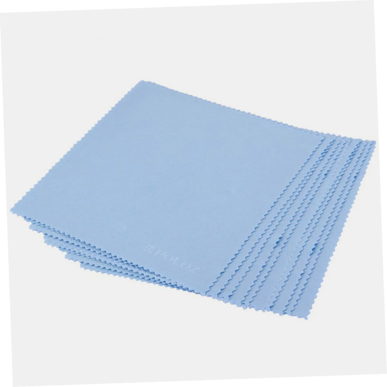 FRCOLOR 500pezzi Panni Microfibra Blu Per Pulizia Di Occhiali Lenti Schermi e Gioielli Morbidi Riutilizzabili e Facili Da Lavare