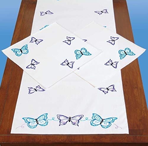 Jack Dempsey Brilliant Butterflies Home DÉCOR, White image 5