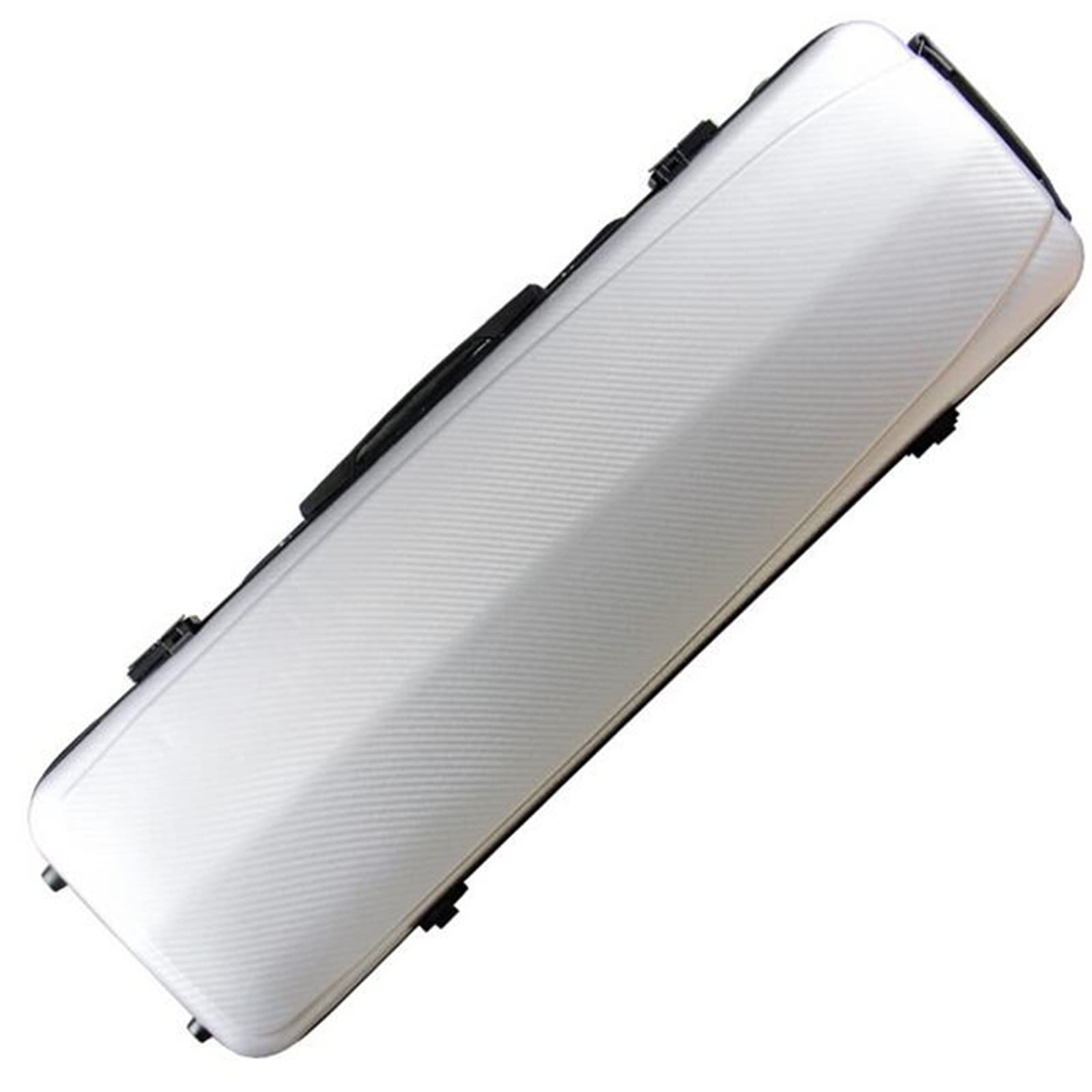 Estuche para Violín 4/4 Carcasa Dura de Tamaño Completo, Estuche para Violín Resistente con Higrómetro y Bloqueo de Contraseña Superligero,Silver