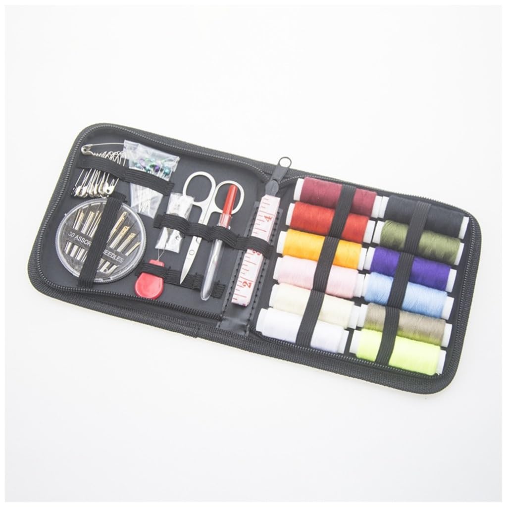 JFDBGU Kit de costura portátil, herramientas de costura for el hogar, juego de 72 piezas, caja de costura de viaje for el hogar