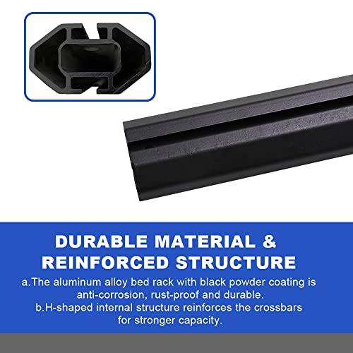 Auxpacbo Heavy Duty 800Lb Extendable Bed Rack Compatible With All Modern Trucks, Adjustable Height Heavy Duty Ladder Rack For Truck Bed Cargo Rack Ladder Rack Camper Rack Truck Bed Rack #TOP5