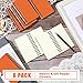 Jutom 6 Pcs Small Spiral Notebooks Memo Pads 3x5 Bulk Small Pocket Notebooks Mini Notepads with Lined Pages Mini Journals for Office School Work Supplies, 120 Pages (Orange)