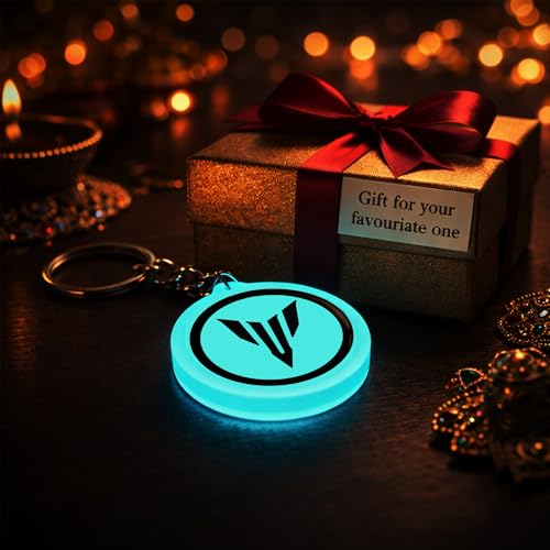 Image of Mi Glow Store Glow in Dark Keychain for Bike Men | Gift for Man | Bike Accessories | Charges in Light Glows in Dark | Key chain for Bike