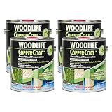 WOODLIFE 1901A-4PK CopperCoat Green Wood Preservative, 0.88 Gallon, Green, 4 Pack