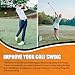 Orange Whip Golf Swing Trainer Aid, Patented Counterbalanced Golf Swing Aid, Made in The USA, 47