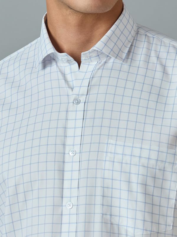 Image of Mark & Albert Men's Half Sleeves Cotton Formal Shirt