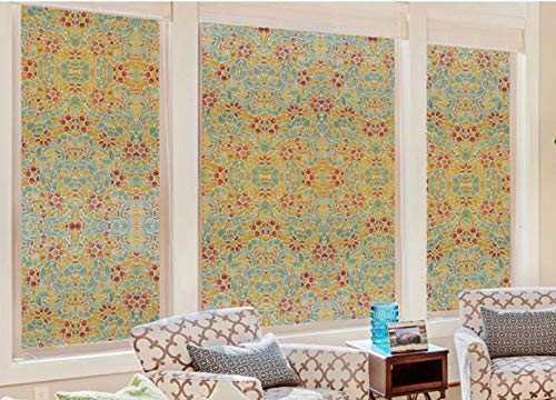 Image of JAAMSO ROYALS Fluted Glass Film, Window Sticker, Glass Wallpaper, Stickers for Door Design, Decorative Frosted Film, Window Wallpaper (45 CM * 180)