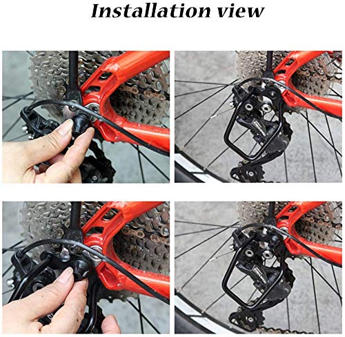 LATRAT Lot De 5 Protections Dérailleur Arrière Vélo - Barres De Protection En Acier Anti-Chute Pour VTT Et Vélos