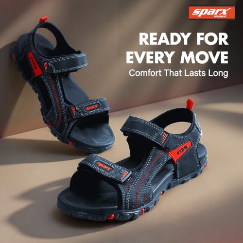 Image of SPARX Outdoor Sandals for Men - Adjustable, Comfort Velcro closure Sandals with Cushioned Footbed, Secure Fit, Durable Sole & All-Day Walking Comfort