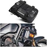 Odinsberg 7L Bolsa Moto Impermeable Bolsa Estanca Trasera Moto De Colin para Asiento Trasero Las Defensas Laterales Barras De Choque Herrajes O Pequeñas Alforjas Trail Enduro Mochila Motocicleta