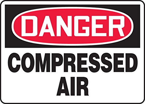 Danger Compressed Air Panneau de sécurité Accuform Accu-Shield 18x25cm