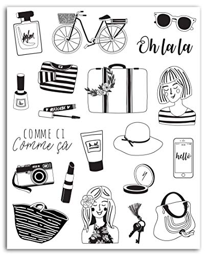 Toga 20 Crystal Oh La La La Silicone Stamps, Transparent, Not Applicable, non applicable