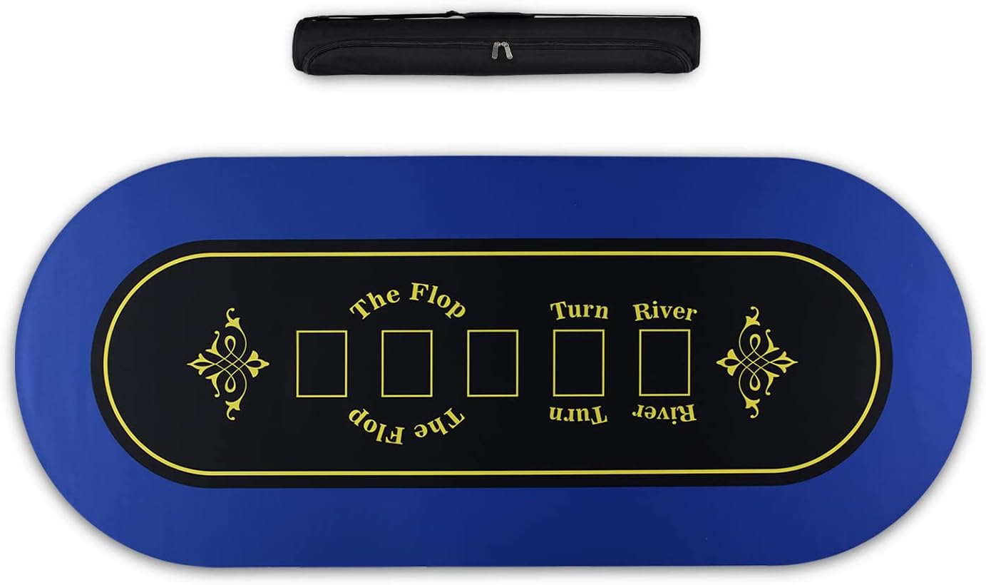 Feltectors Professional Poker Table Top Mat Foldable and Portable Game Table Cover