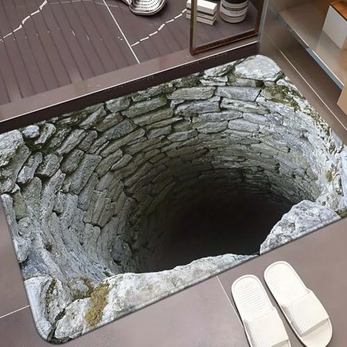 3D Hole Rug Style-I 15.75x23.62in