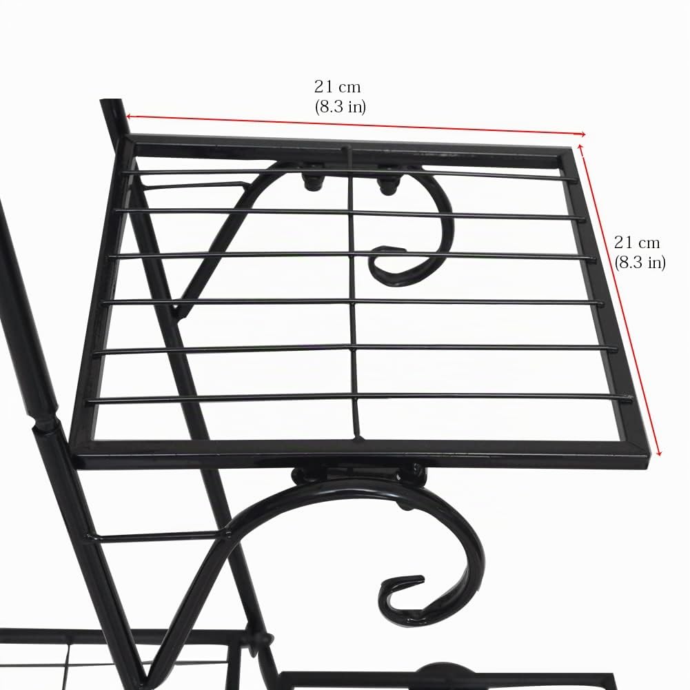 ROYAL SMEELA Soporte para Plantas de Hierro, Estantería para Macetas con 6Niveles Estantería Decorativa de Flores para Exterior Interior Jardín Puesto de Plantas Puesto de Flores