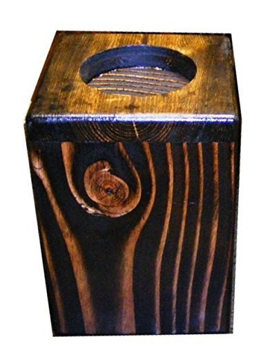 Steve's Gift Shoppe Heavy Duty Bed Lifter/Bed Riser - 9-Inch Lift - Douglas Fir Solid Core for 2 1/2-Inch Diameter Furniture Legs - Set of Four Lifters (Natural with Felt Bottom)