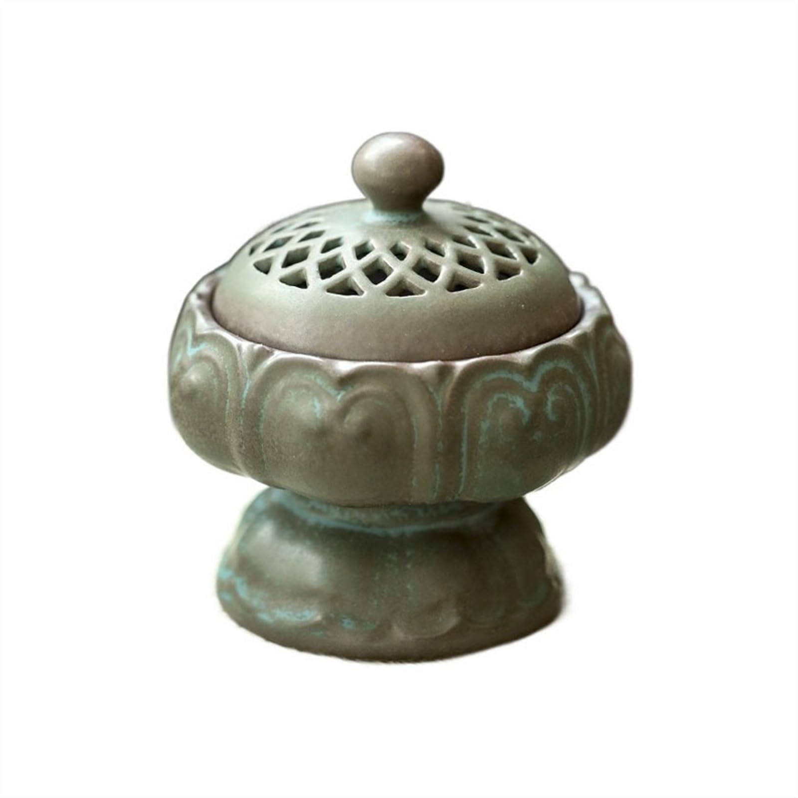 Incense Holders Creative Ceramic Skeleton Incense Burner Vintage Zen Offering Meditation Ornaments