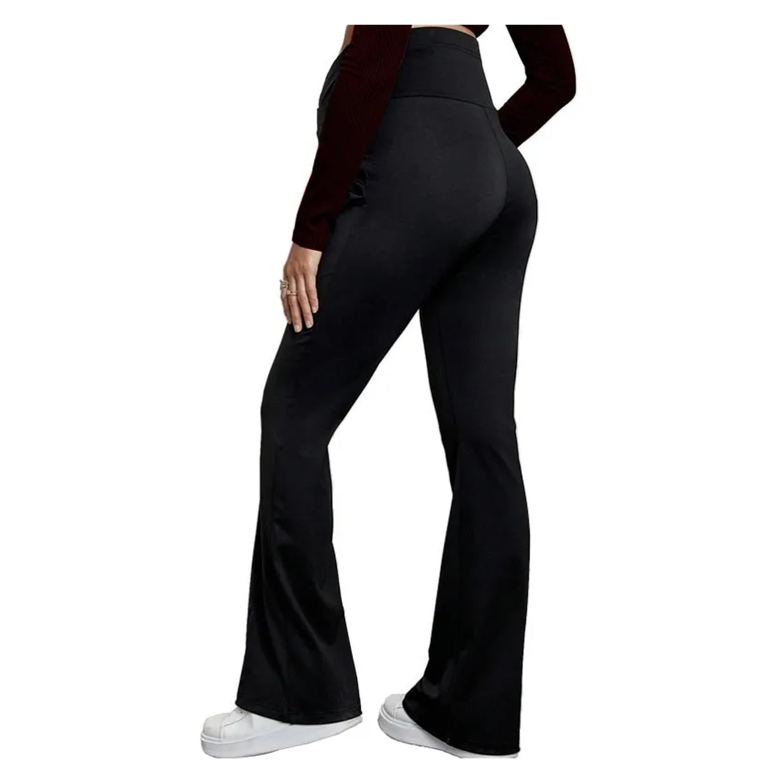 Pantalones de Maternidad de Verano de Seda Helada, Ropa de Maternidad de Verano, Pantalones de Pierna Ancha, Ropa Exterior Fina, Pantalones Plisados ​​Sueltos(XL)