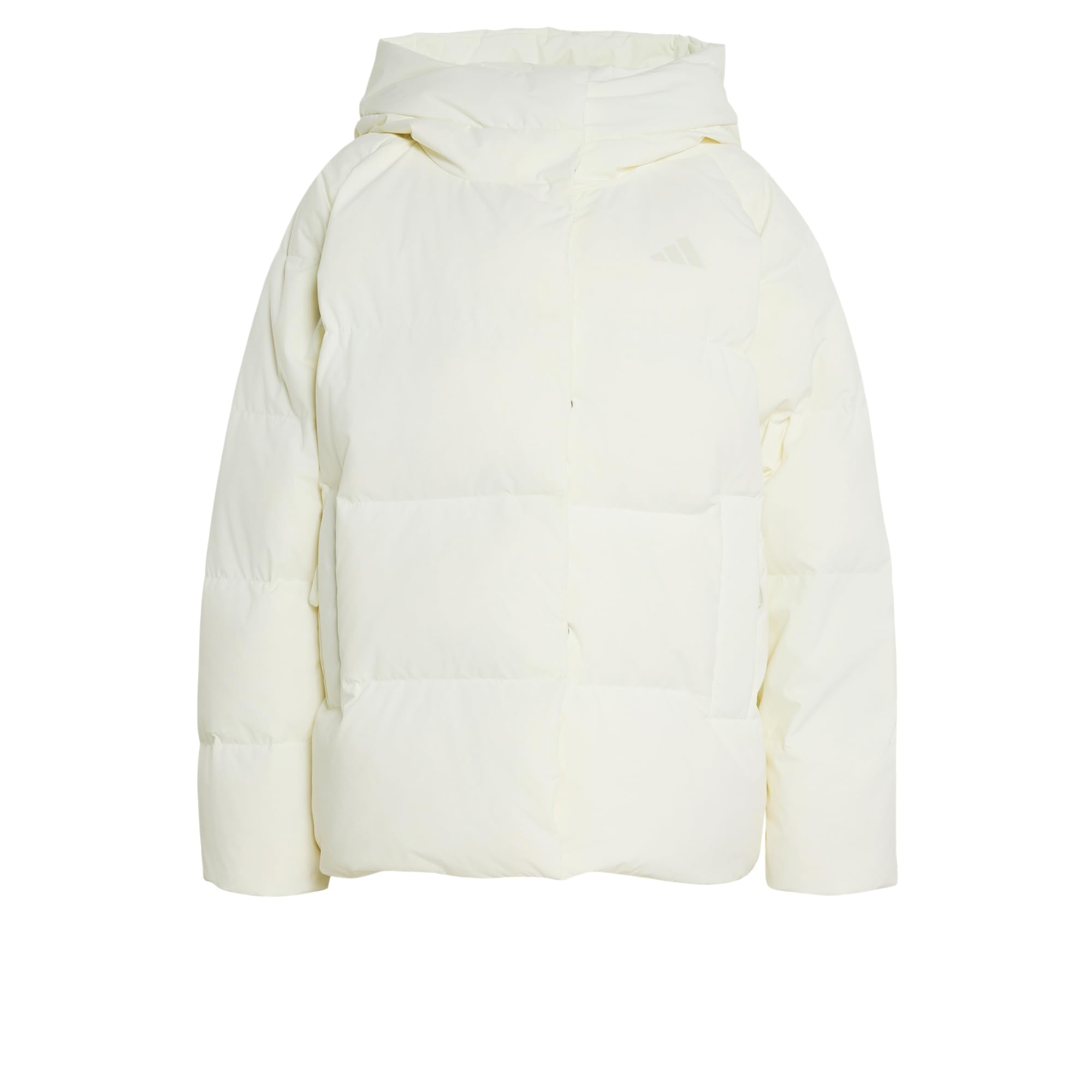 adidas Helionic Down Puffer Hooded Jacket, White, Size S, Women