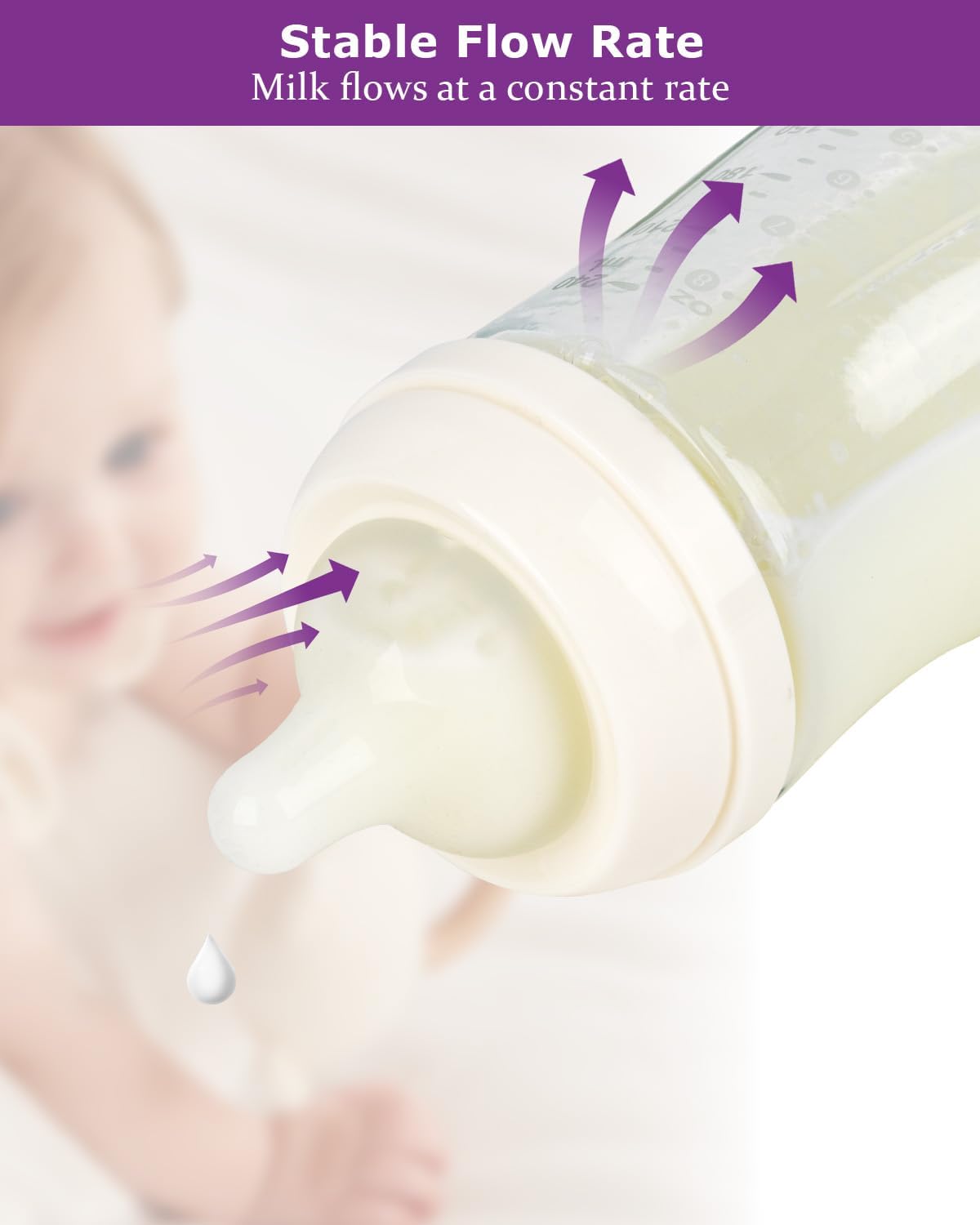 ソフトシリコンニップル Gulicola 天然ガラスボトル用 サイズSニップル スローフロー 1m+ 4個