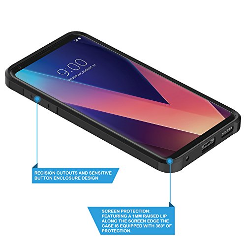 Rosebono For Lg V30 Case, Lg V30 Plus Case, Hybrid Dual Layer Shockproof Hard Cover Graphic Fashion Cute Colorful Silicone Skin For Lg V30 / Lg V30Plus (Mandala) #TOP3
