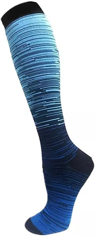 Compression Stockings Golfs Football Socks Long Tube Outdoor Sports Bright Color Hiking Running Fitness