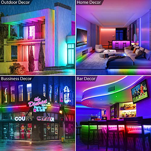 Lamomo Led Neon Rope Lights - 24V Led Light Strip Neon Flex Dreamcolor Chasing Effect Led Strip Light With Remote, Ip65 Waterproof Led Light For Bedroom Diy Neon Sign Indoor&Outdoor(Uncuttable) #TOP2