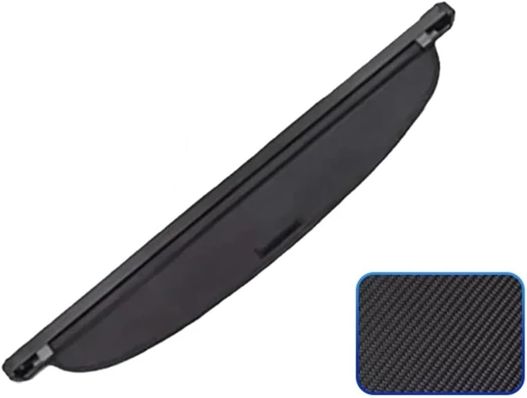 for BMW IX2 U10 2024 2025 2026 Car Rear Trunk Cargo Covers Luggage Shield Rack Curtain Security Partition Privacy Accessories(Carbon Fiber)