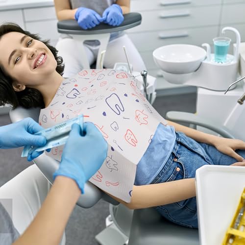Baberos desechables para pacientes que evitan manchas de líquidos 6