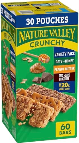 Nature Valley Crunchy Granola Bars, Value Pack, 60 ct, 44.7 oz