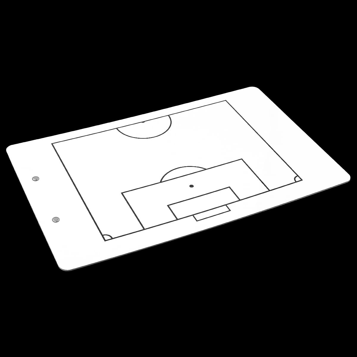 POFET Tablero de tácticas de fútbol Tablero de Entrenamiento táctico de Comando de presentación borrable con rotuladores para Entrenador de fútbol y árbitro